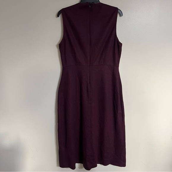 NWT Women’s Zara Collection Wool Blend Burgundy Sleeveless Midi Dress Size XL - Picture 11 of 12